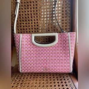Kate Spade Alexia Raffia Tweed Crossbody